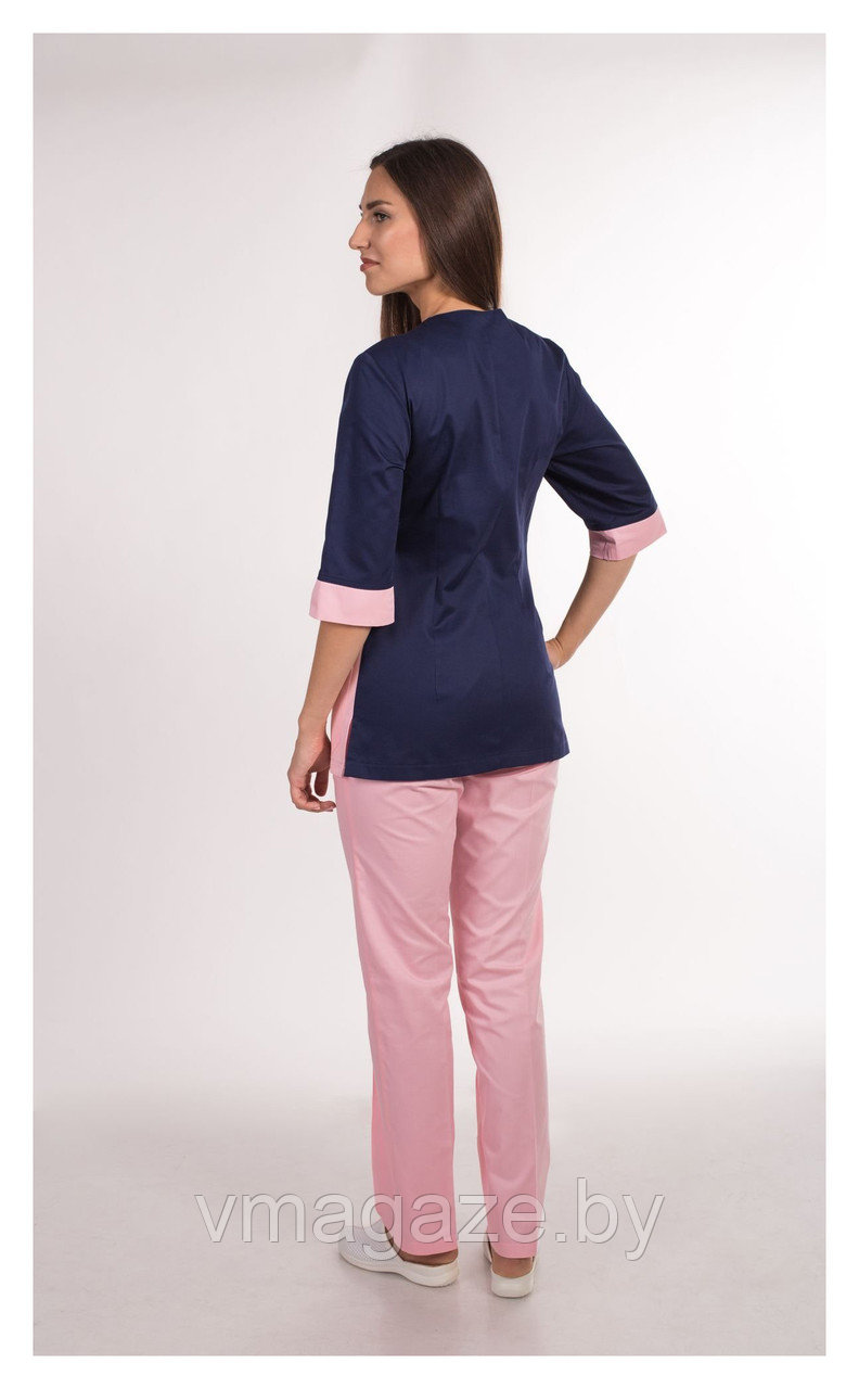 Медицинские брюки, женские (цвет розовый) - фото 3 - id-p176461620