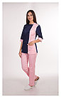 Медицинские брюки, женские (цвет розовый), фото 2