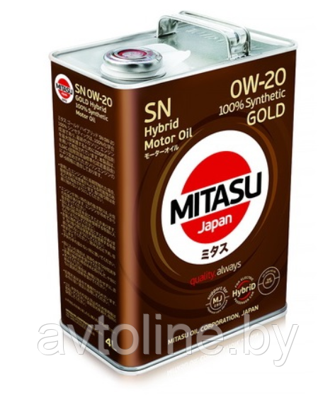 Масло моторное MITASU 0W20 GOLD SN/GF-5 (4л) MJ-102-4