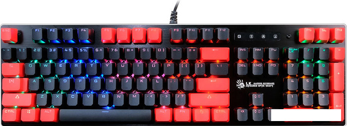 Клавиатура A4Tech Bloody B820N (черный/красный) - фото 1 - id-p175928358