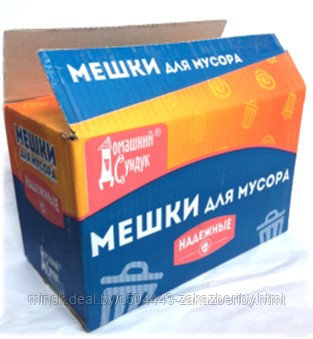 ˄ "Домашний Сундук" Мешки д/мусора НАДЕЖНЫЕ 35л.30шт. рулон 19мкм ДС-137 ШОУ БОКС
