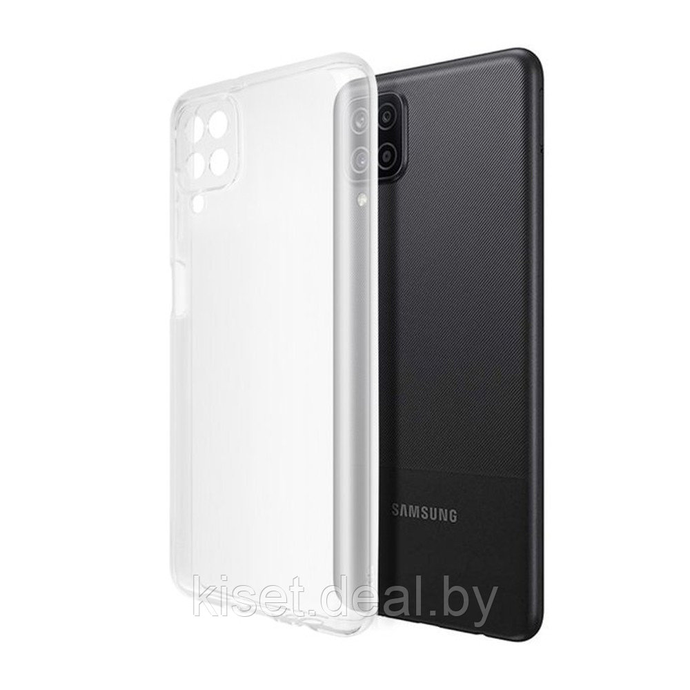 Силиконовый чехол KST SC для Samsung Galaxy A12 / M12 / F12 прозрачный - фото 1 - id-p176476437