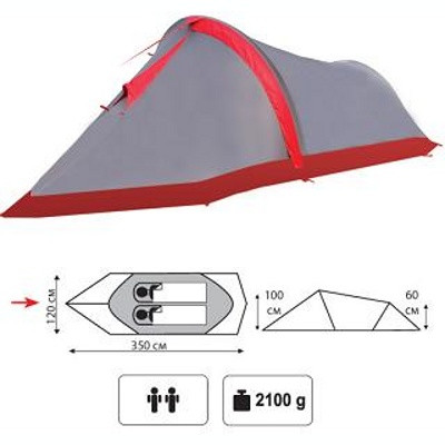 Палатка Tramp Bike 2 - фото 1 - id-p176476847