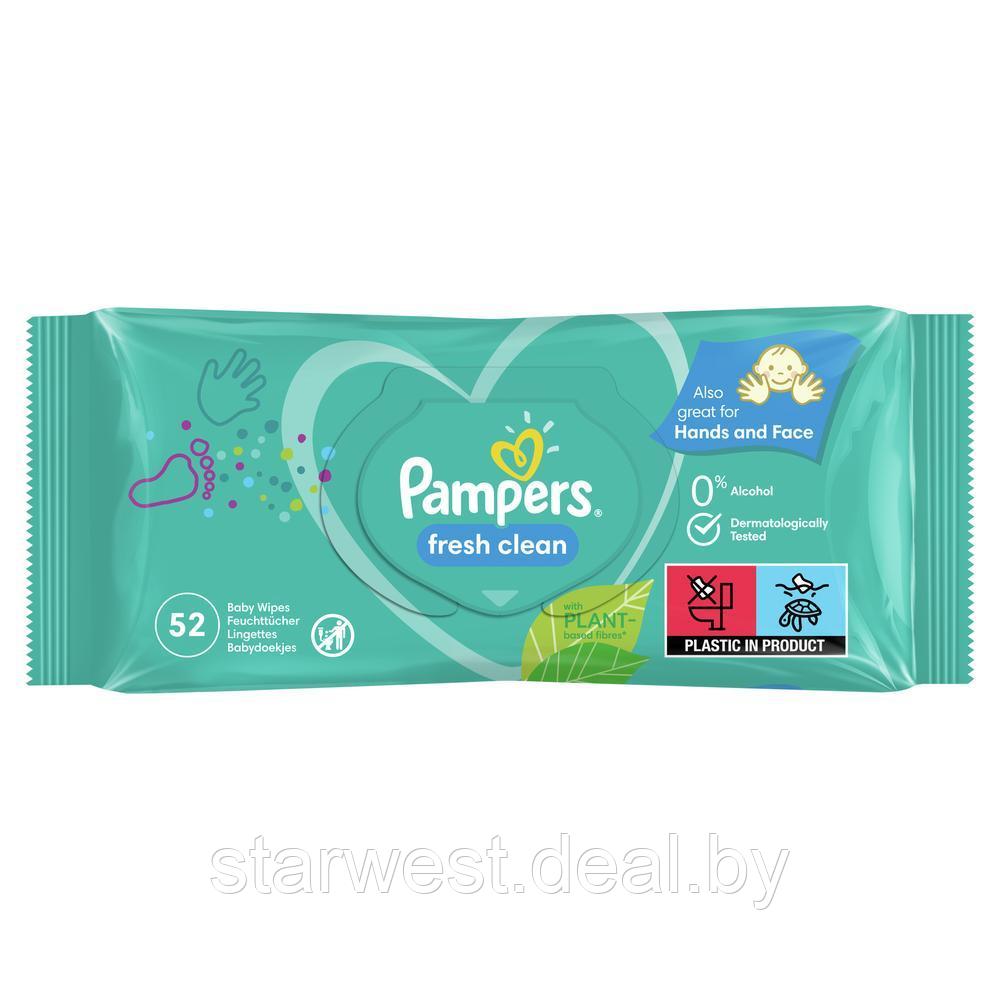 Pampers Fresh Clean 52 шт. Влажные салфетки для детей - фото 2 - id-p158263151