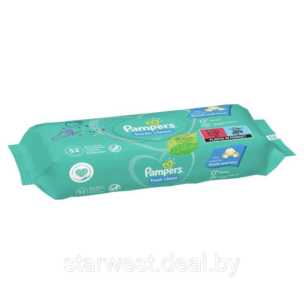 Pampers Fresh Clean 52 шт. Влажные салфетки для детей - фото 3 - id-p158263151