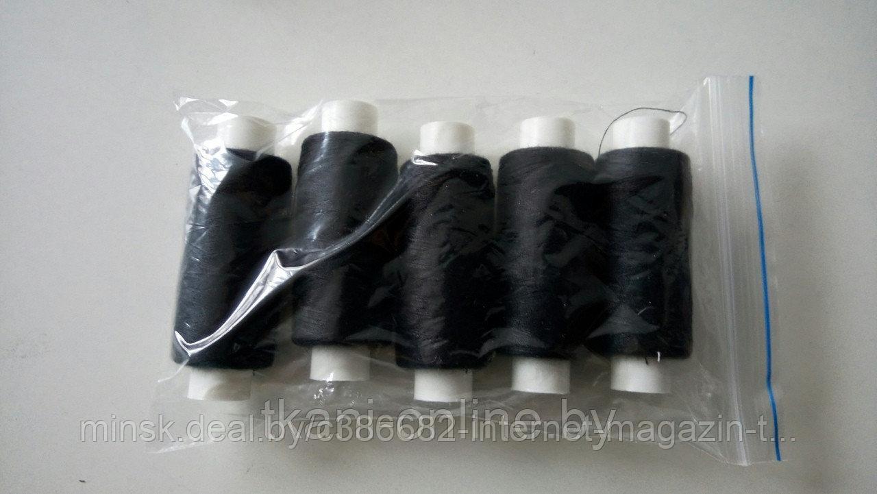 Нитки 50/2 400 ярдов Absolute thread черные