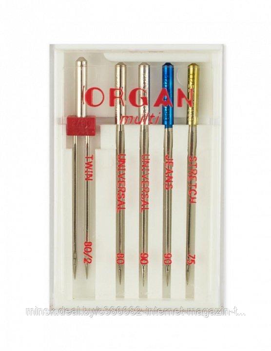 Иглы Organ комбинированные Multi Box, 5шт.