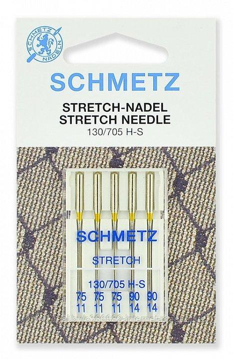 Иглы Schmetz стрейч №75(3),90(2), 5шт
