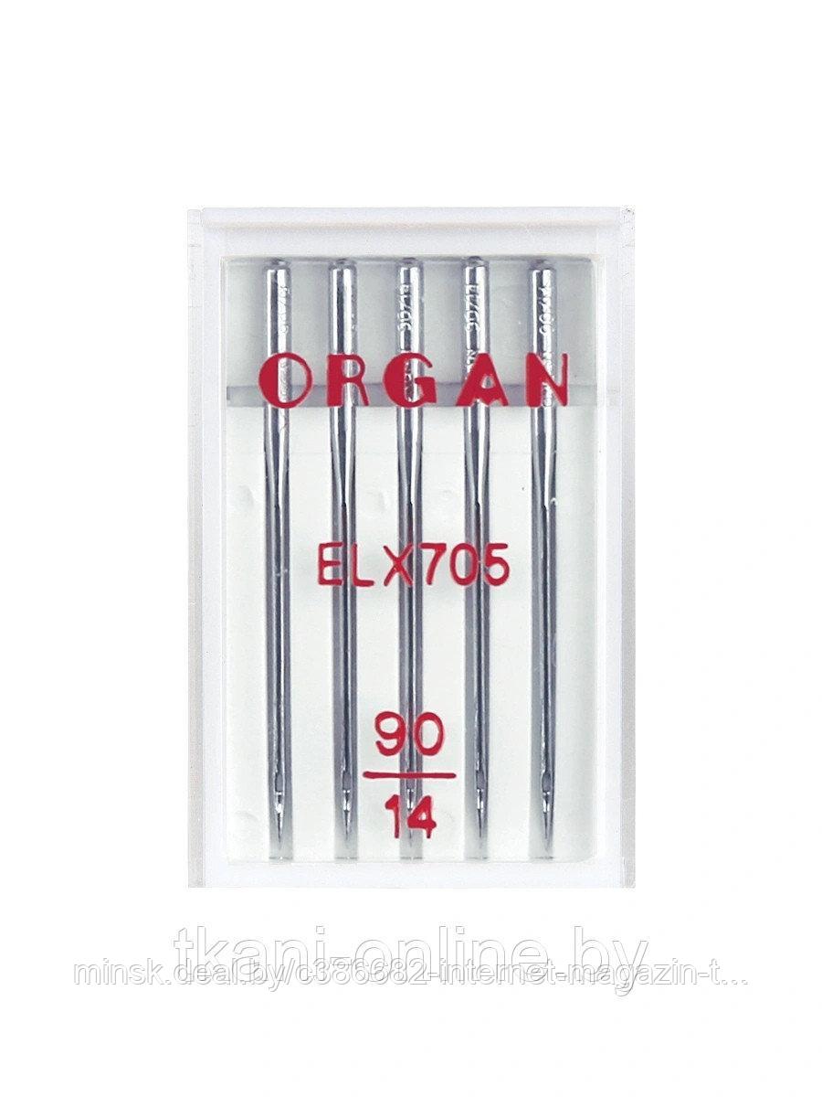 Иглы для распошивальных машин и оверлоков Organ ELx705 №90,5 шт