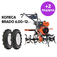 Культиватор Skiper SP-1000S + колеса Brado 6.00-12