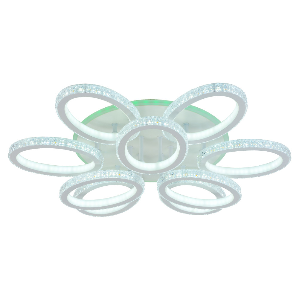 Светодиодная люстра 8033/6+3 WHT 324W+10W RGB