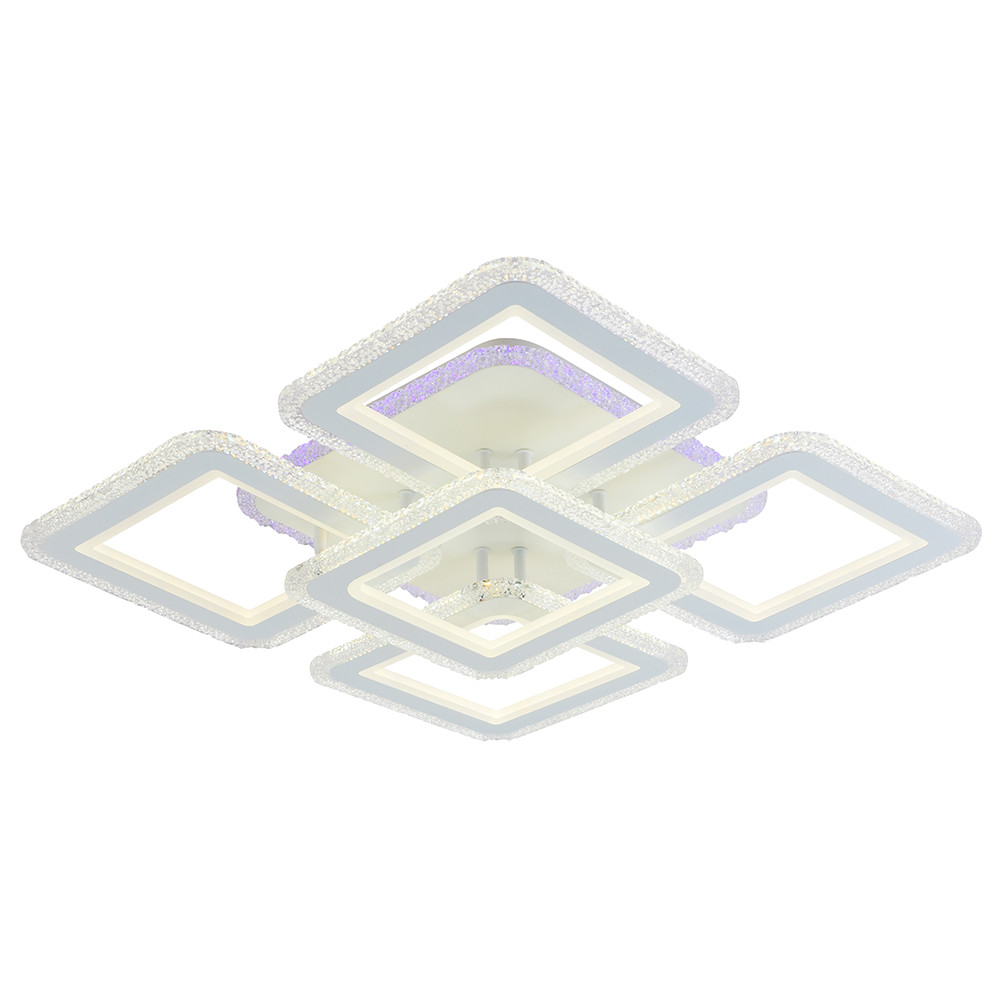 Светодиодная люстра 8085/4+1 WHT 262W+10W RGB