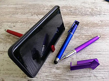 Ручка стилус для планшета и телефона Profit 3 в 1 подставка, фото 2