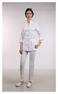 Медицинский костюм, женский М106 (без отделки, цвет белый)