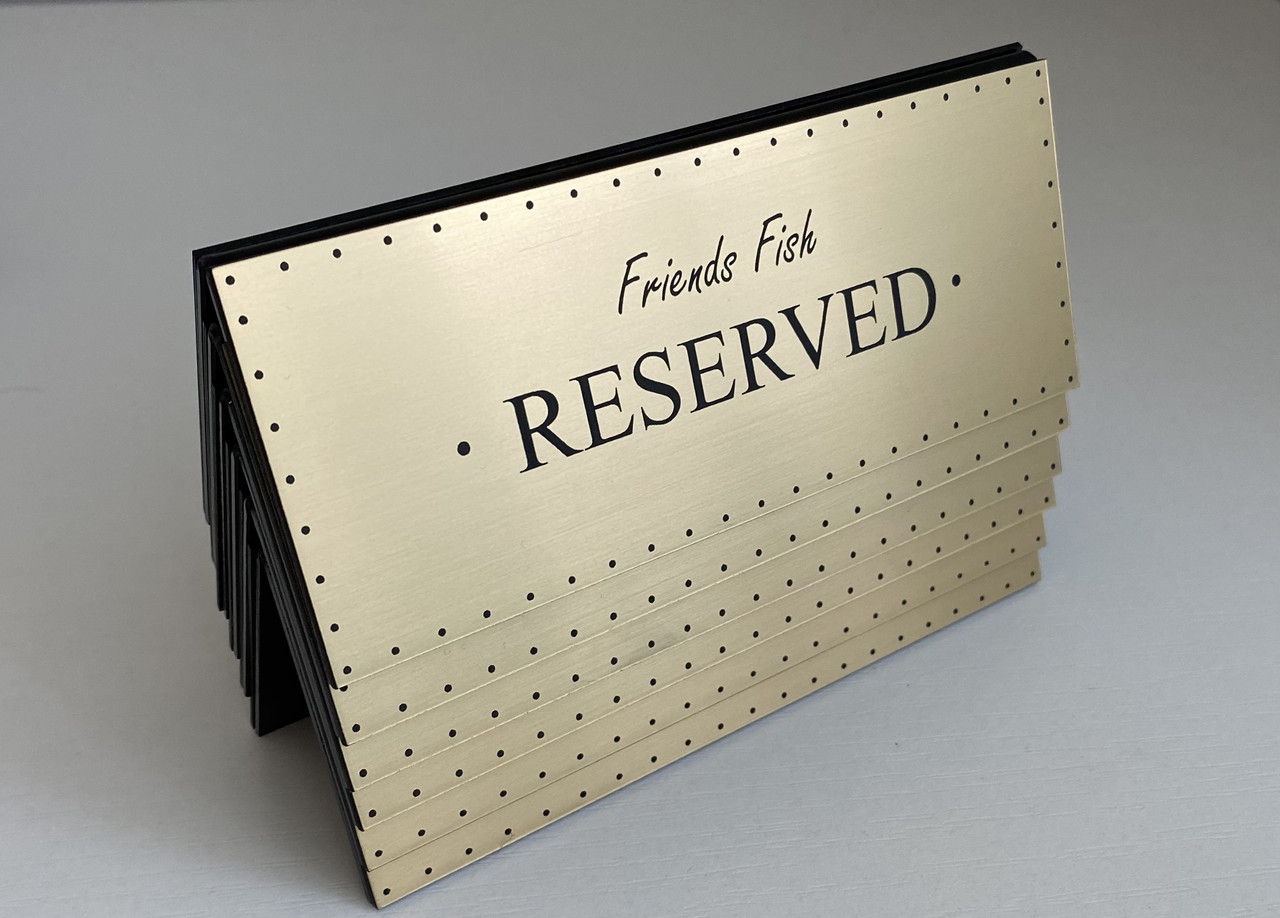 Табличка настольная "Reserved" (золото) - фото 1 - id-p176508590