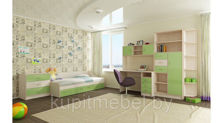 Детская и подростковая мебель Буратино зеленый - фото 1 - id-p176508594