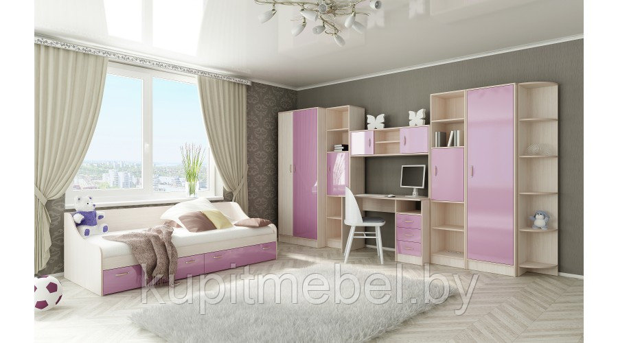 Детская и подростковая мебель Буратино розовый