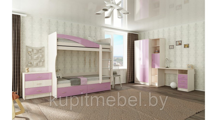Детская и подростковая мебель Буратино розовый - фото 3 - id-p176509084