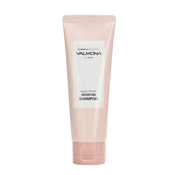 Шампунь ПРОТИВ ВЫПАДЕНИЯ ВОЛОС VALMONA ЧЕРНЫЙ ПИОН/БОБЫ Powerful Solution Black Peony Seoritae,100мл