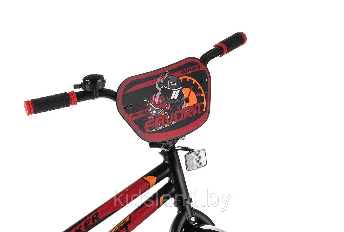 Детский велосипед Favorit Biker 16'' красно-черный - фото 3 - id-p146197395