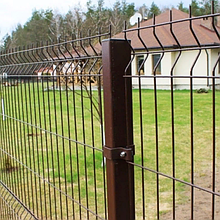 3Д забор шоколадно-коричневого цвета из панелей сетки, Размер 1,5х2,5 метра