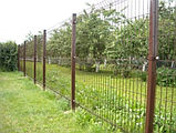 3Д еврозабор коричневого цвета RAL 8017, Размер 1,7х2,5 метра, фото 2