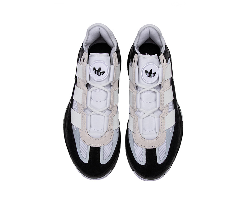 Кроссовки Adidas Niteball чёрно-белые - фото 6 - id-p176517897