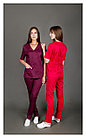 Медицинская женская блуза "хирург"стрейч (цвет уточняйте), фото 4