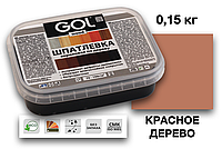 Шпатлевка акриловая по дереву (ДВП/ДСП/OSB, древесина, паркет, фанера) КРАСНОЕ ДЕРЕВО GOLwood Мастер (0,15кг)