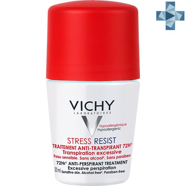 Дезодорант шариковый Виши анти-стресс защита 72 часа 50ml - Vichy Deodorant Roll On Intensive - фото 2 - id-p176524019