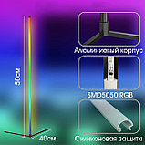 Светодиодный угловой светильник RGB (52см,USB) Огонек OG-LDP11, фото 3