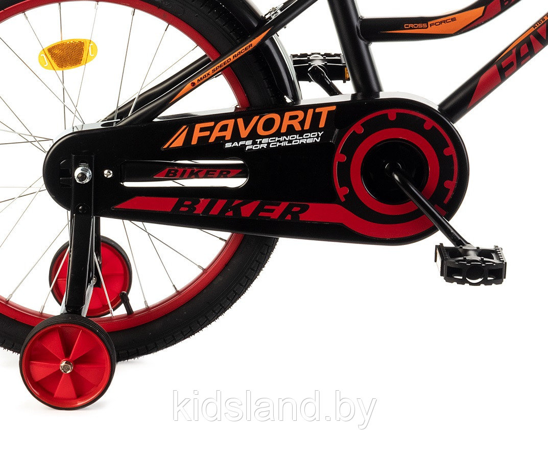 Детский велосипед Favorit Biker-18'' красно-черный - фото 2 - id-p146198980