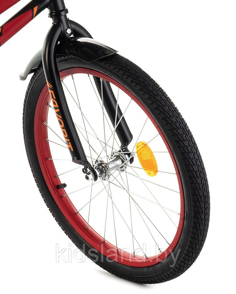 Детский велосипед Favorit Biker-18'' красно-черный - фото 5 - id-p146198980