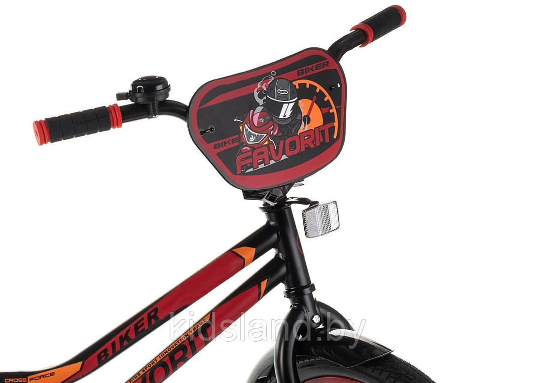 Детский велосипед Favorit Biker-18'' красно-черный - фото 4 - id-p146198980