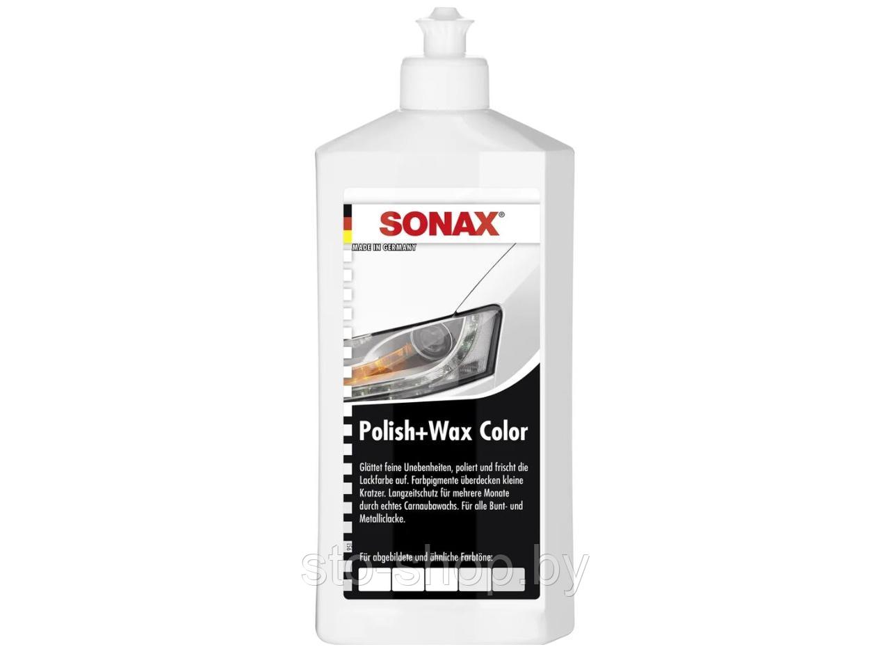 Sonax 296 000 Воск полировочный цветной белый Polish + Wax Color 500мл