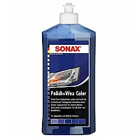 Sonax 296 200 Воск полировочный цветной синий Polish + Wax Color 500мл, фото 1