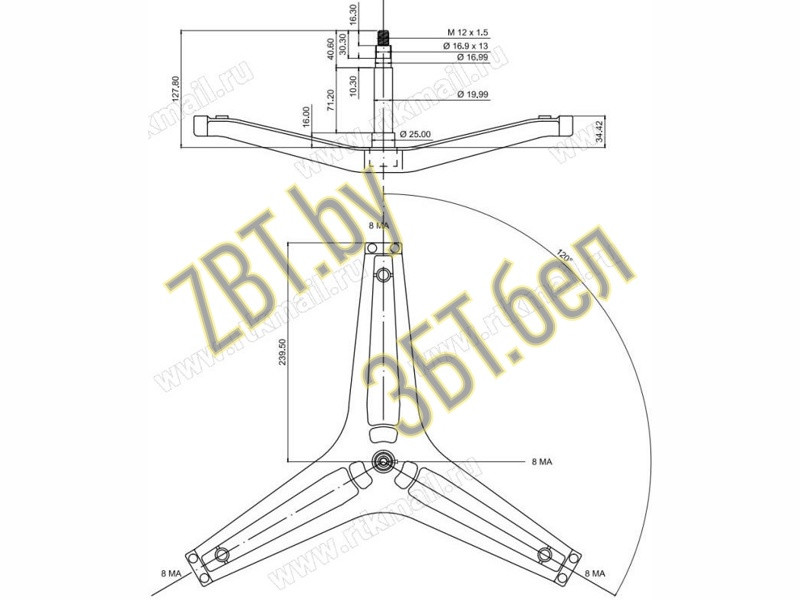 Крестовина бака для стиральной машины Hansa , Samsung cod748 / DC97-17605A - фото 4 - id-p176524609