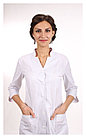 Медицинский халат, женский (без отделки, цвет белый), фото 6