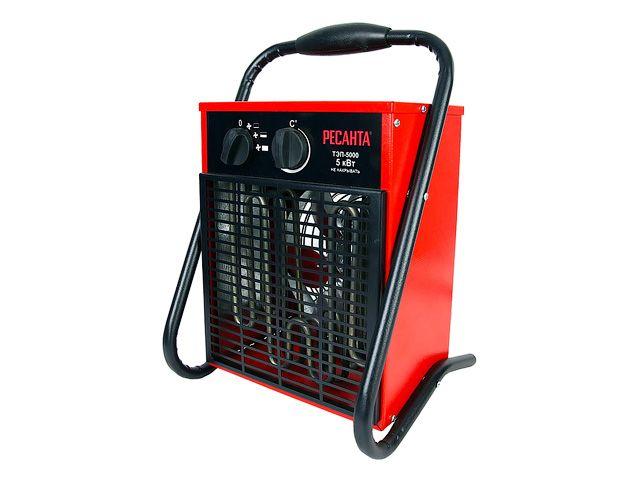 Нагреватель воздуха электрический (пушка) ТЭП-5000 (керамика) Ресанта (5 кВт, 380В, керамика, термостат, 6,9 - фото 1 - id-p170018188