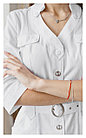 Медицинсий халат, женский (без отделки, цвет белый), фото 8