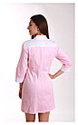 Медицинский халат, женский (отделка белая, цвет розовый), фото 2