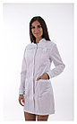 Медицинский халат, женский (отделка мятная, цвет белый), фото 2