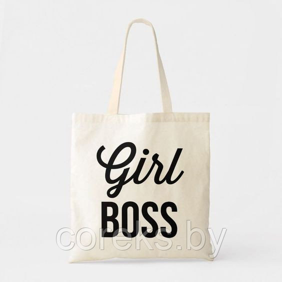 Шоппер "Girl Boss" (белый)
