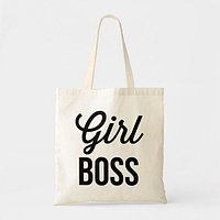 Шоппер "Girl Boss" (белый)