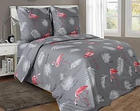 Ткань х/б для постельного белья набивная - фламинго