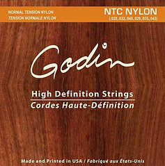 Godin 009350 NTC Nylon Комплект струн для классической гитары, среднее натяжение