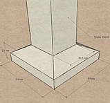 Крышка для квадратной стойки 40х40 (AISI304), арт. 076, фото 2