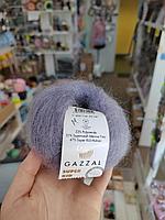 Пряжа Gazzal Super Kid Mohair цвет 64411 дымчатый