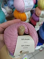 Пряжа Gazzal Baby Cotton XL 3444 розовая пудра