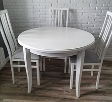 Стол обеденный Фидес белый (Cream White//Белый//Сатин//Серый) фабрика Мебель-Класс, фото 3